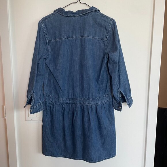 Gap Drop Waist Denim Button Up Dress - Picture 4 of 4